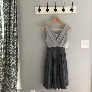 Grey and Chambray Dress with tie